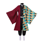 Halloweez Demon Slayer Giyuu Cosplay Kimono Robe Uniform Outfit - Halloweez